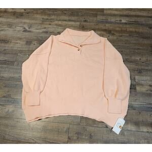 NWT Lillusory Sweater Peach Size Large. #2012